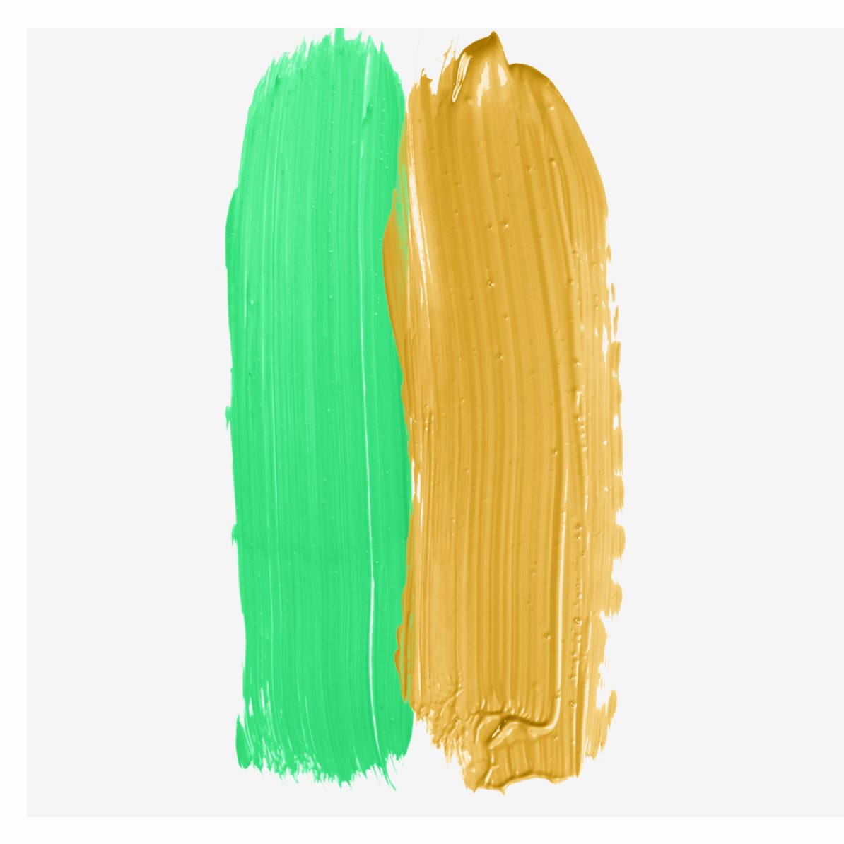 mint green & mustard yellow