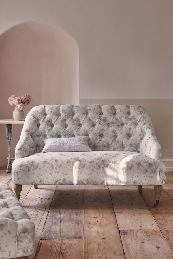 Shabby Chic by Rachel Ashwell® Dutchess Blossom Natural Willa Small 2 Seater Sofa