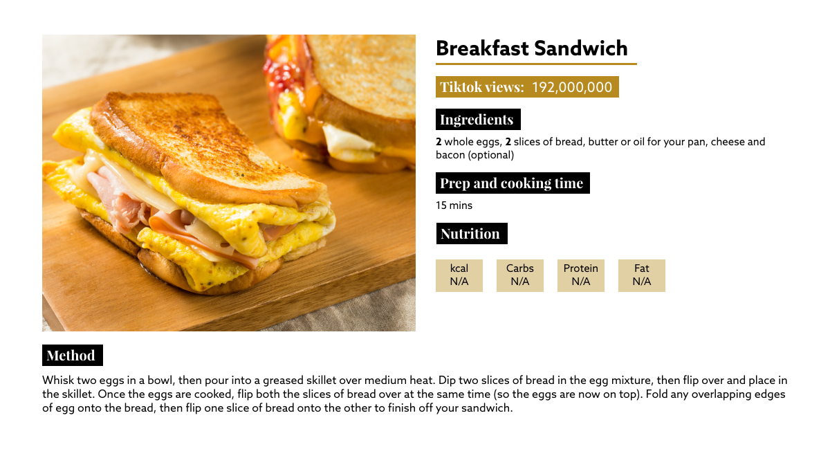 Breakfast Sandwich
