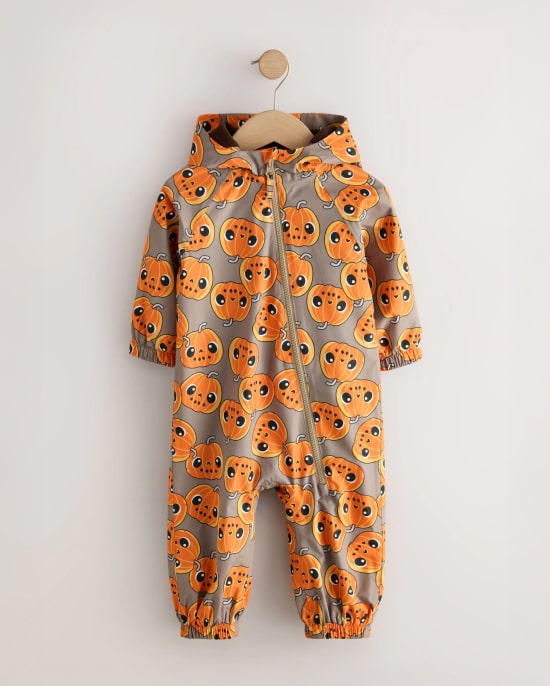 Orange Waterproof Fleece Lined Pumpkin (3mths-7yrs)