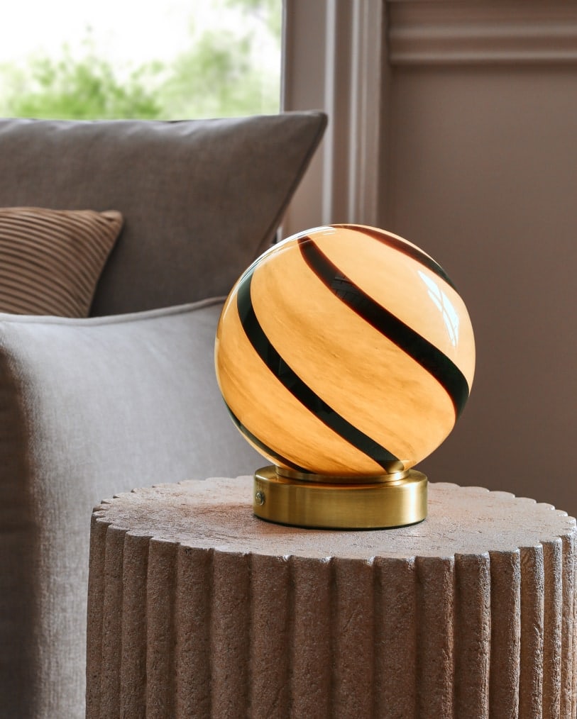 Brass Livia Rechargeable Table Lamp