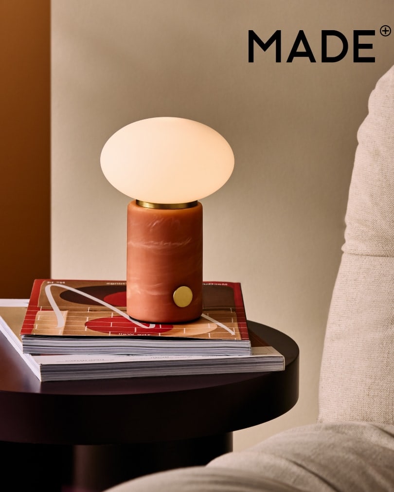 Coral Red Mirissa Table Lamp
