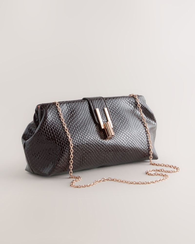 Chocolate Brown Clutch Bag