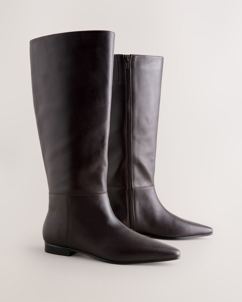 Chocolate Brown Knee High Boots