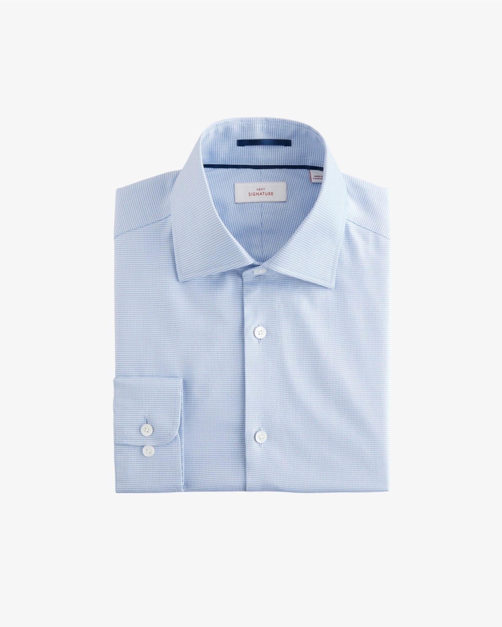 Slim Fit Signature Textured Smart Shirt