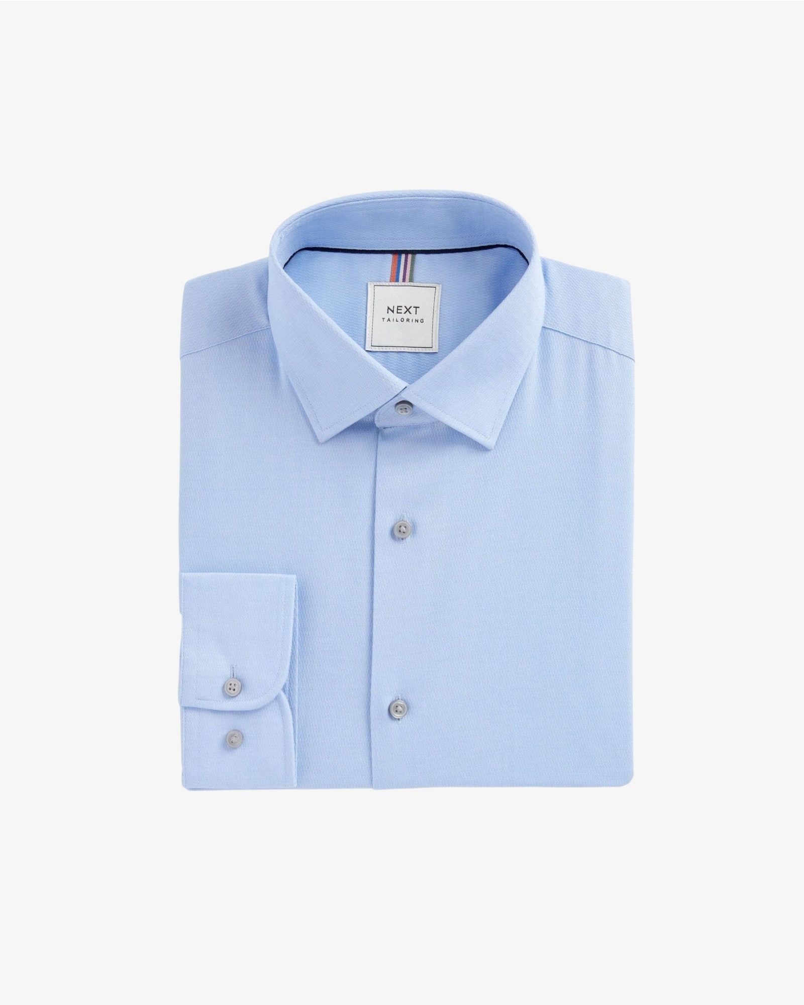 Regular Fit Textured Single Cuff Shirt