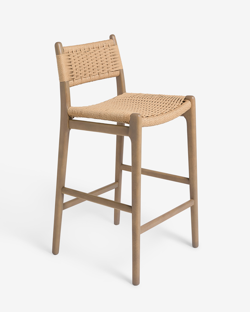 Dark Natural Otto Bar Stool