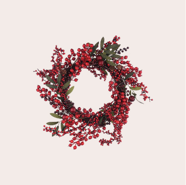  Red Christmas Berry Wreath