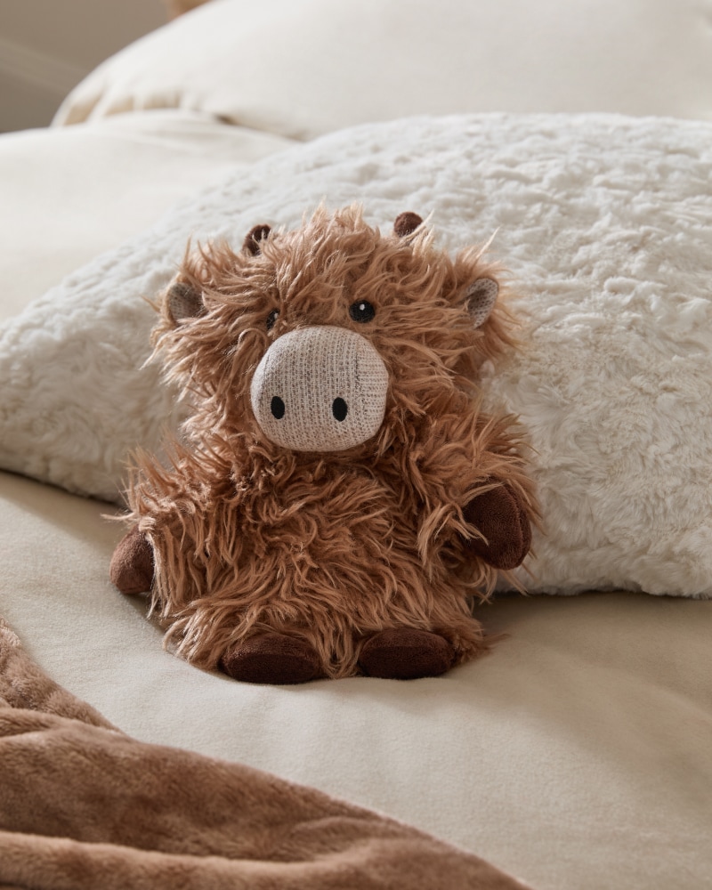 Natural Hamish The Highland Cow Microwaveable Hottie