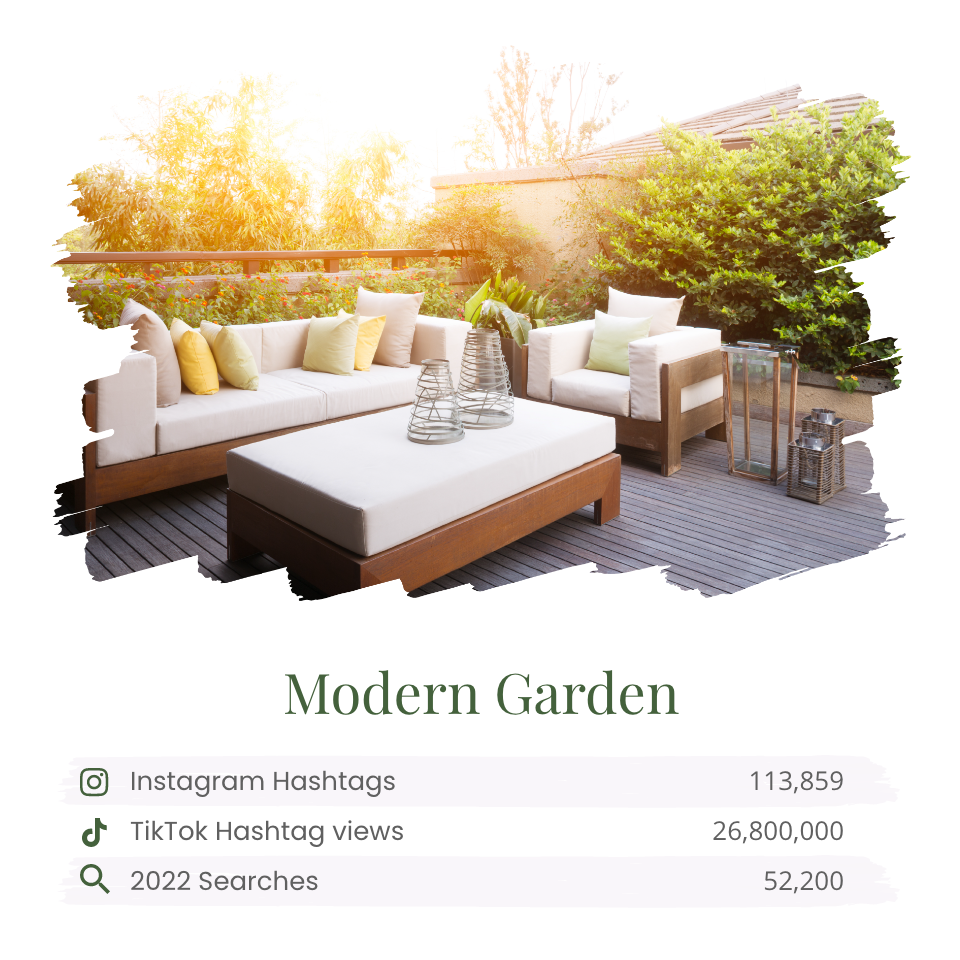 modern garden ÔÇô stock photo alt
