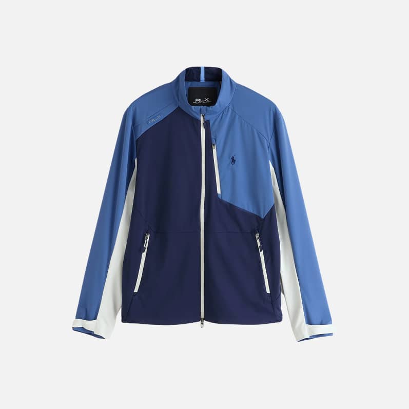 Ralph Lauren Blue Woven Windbreaker Jacket
