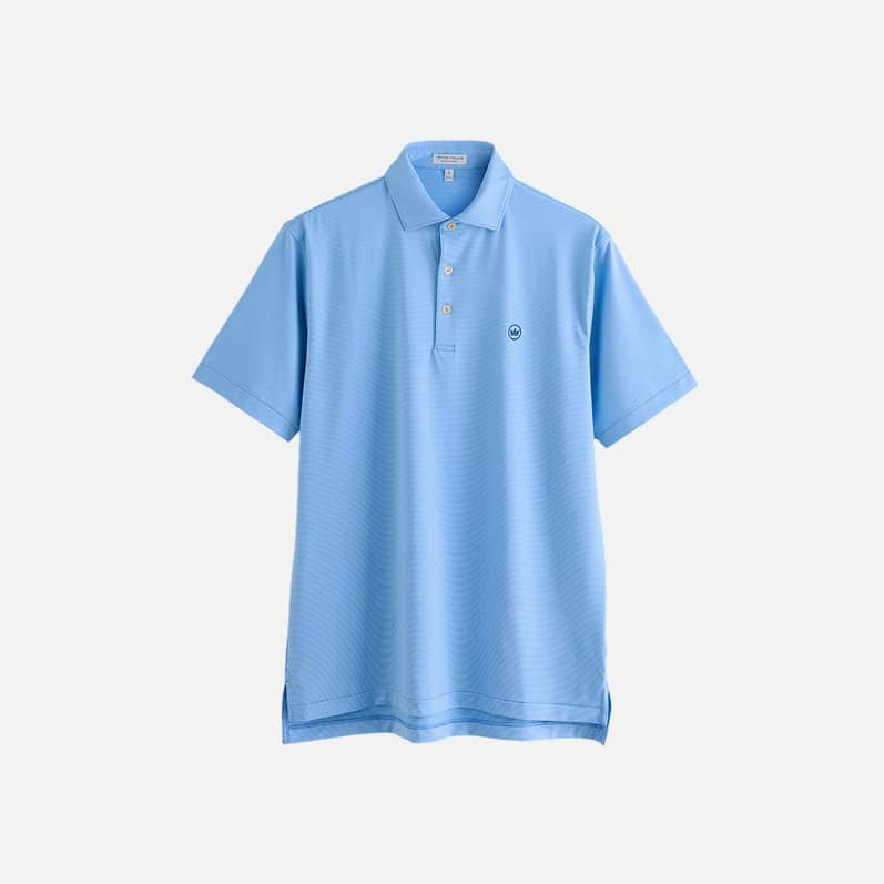 Peter Millar Blue Jubilee Performance Golf Polo Shirt