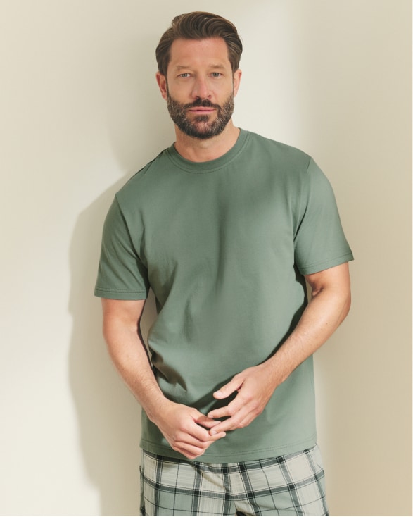 Sage Green Shorts Pyjamas Set