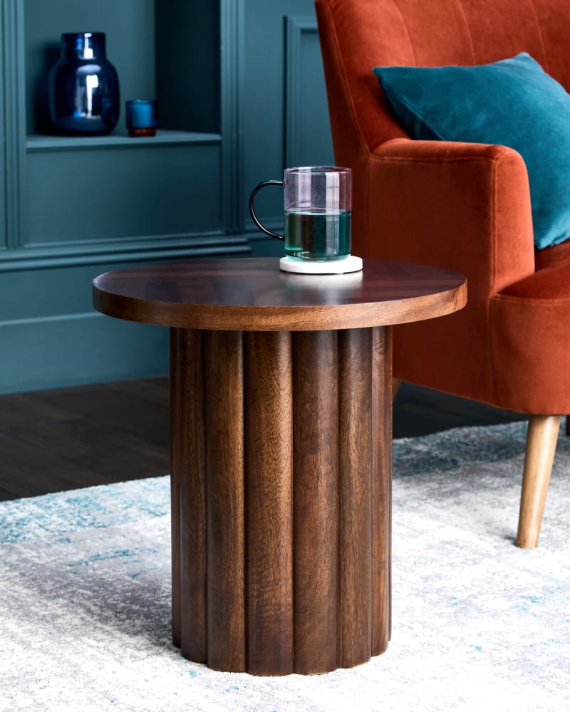 Dark Miller Mango and Acacia Wood Side Table