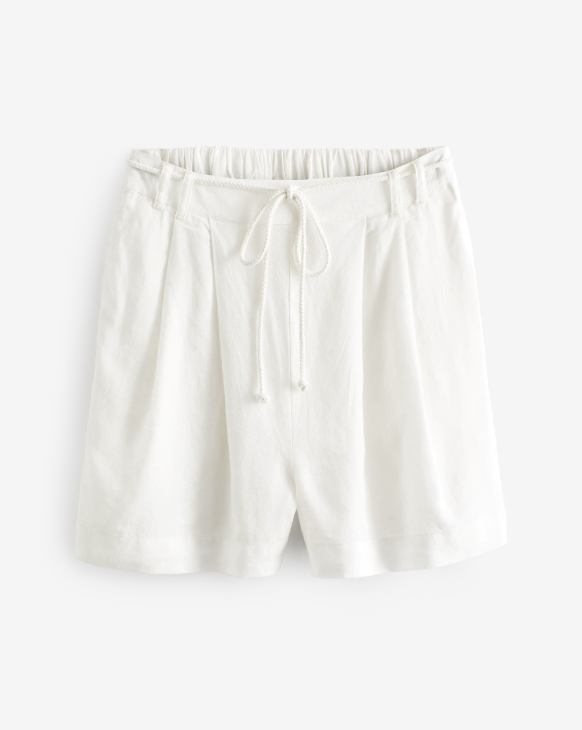Cream Tailored Summer Short
