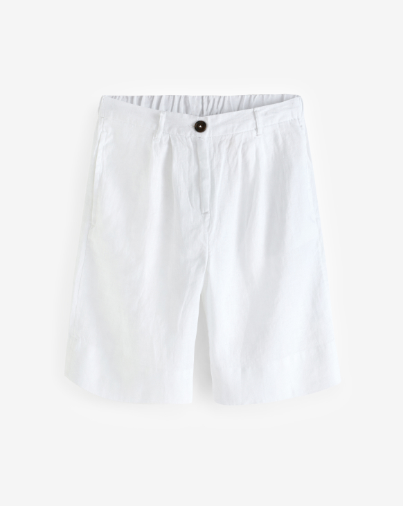 100% Linen City Knee Length Shorts