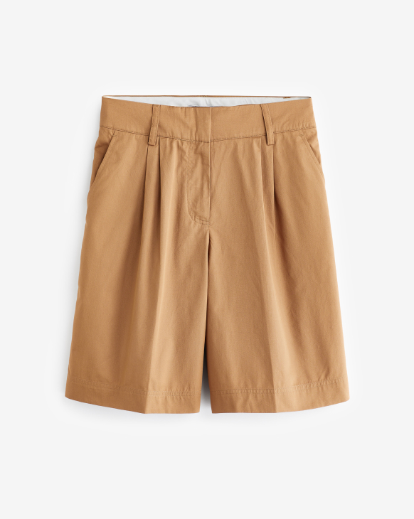 Bermuda Camel Knee Length Shorts