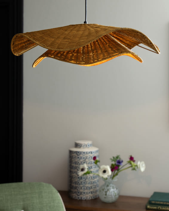 Nina Campbell Velero Rattan Pendant Light