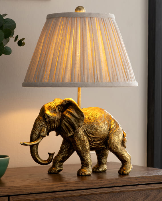 Nina Campbell Hathi Elephant Table Lamp