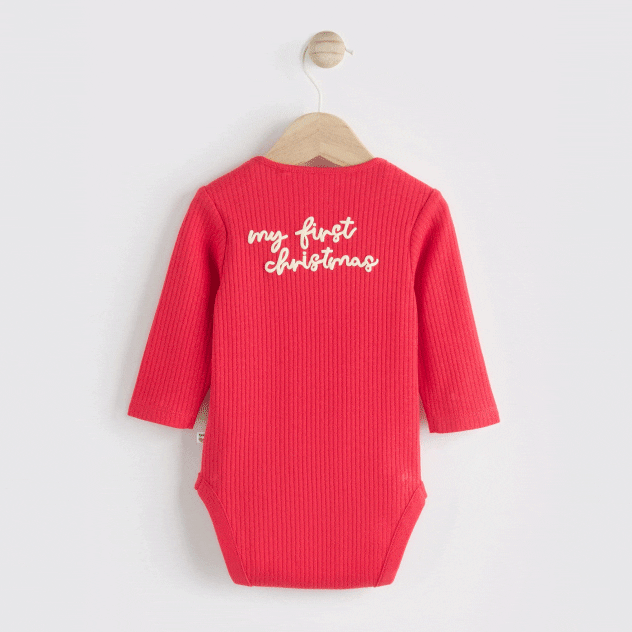  'My First Christmas' 100% Cotton Bodysuit