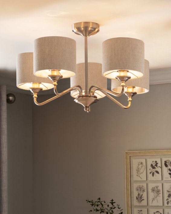 5 Light Height Adjustable Ceiling Light