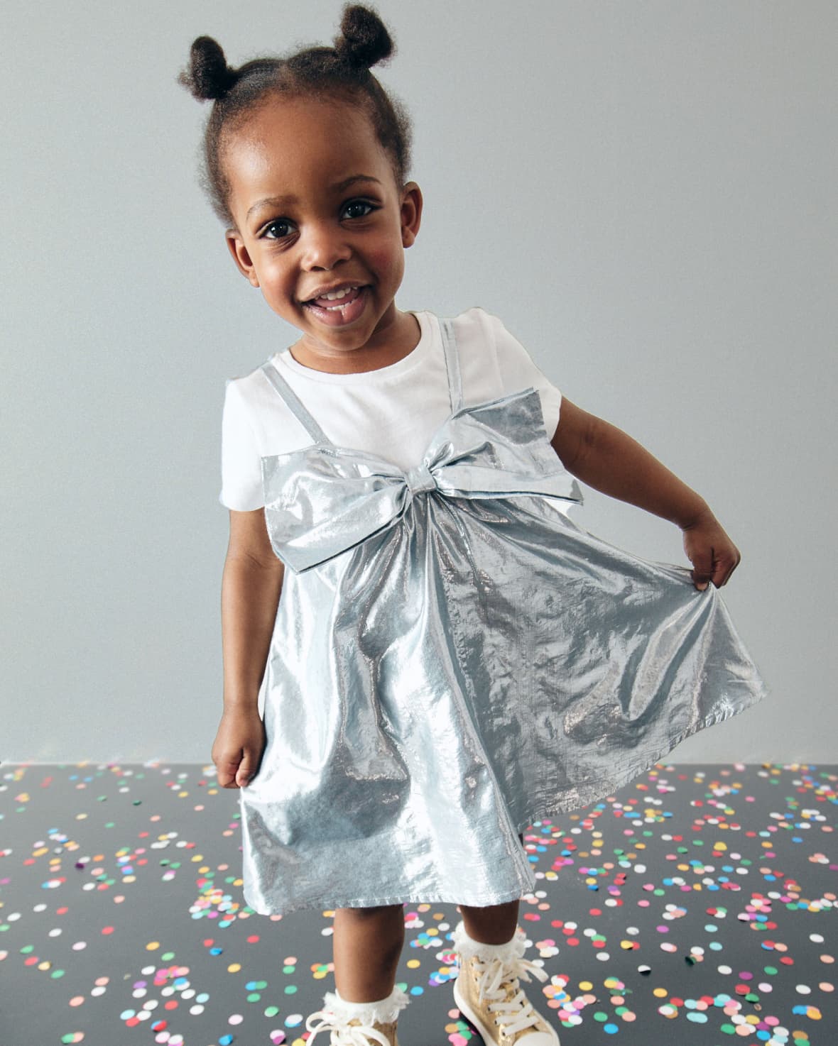 Blue Party Bow Dress And T-Shirt Set