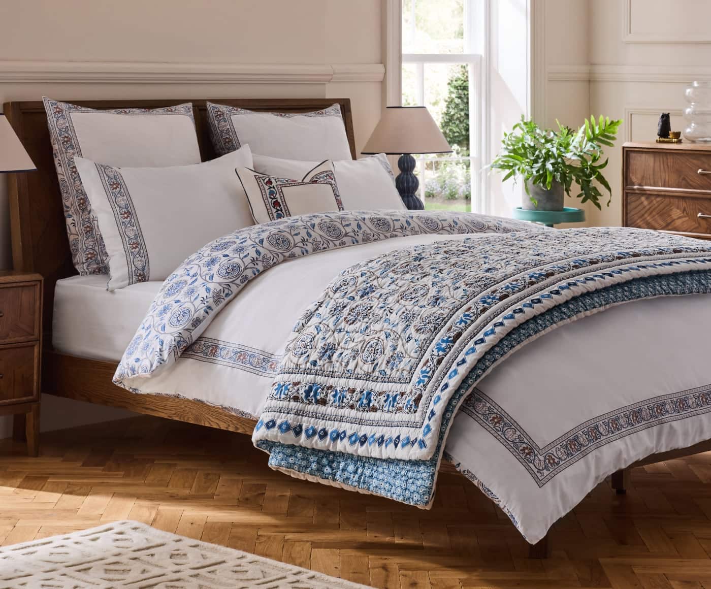 Nina Campbell Blue Duvet Cover