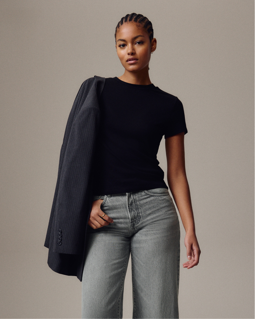 Black slim fit t-shirt
