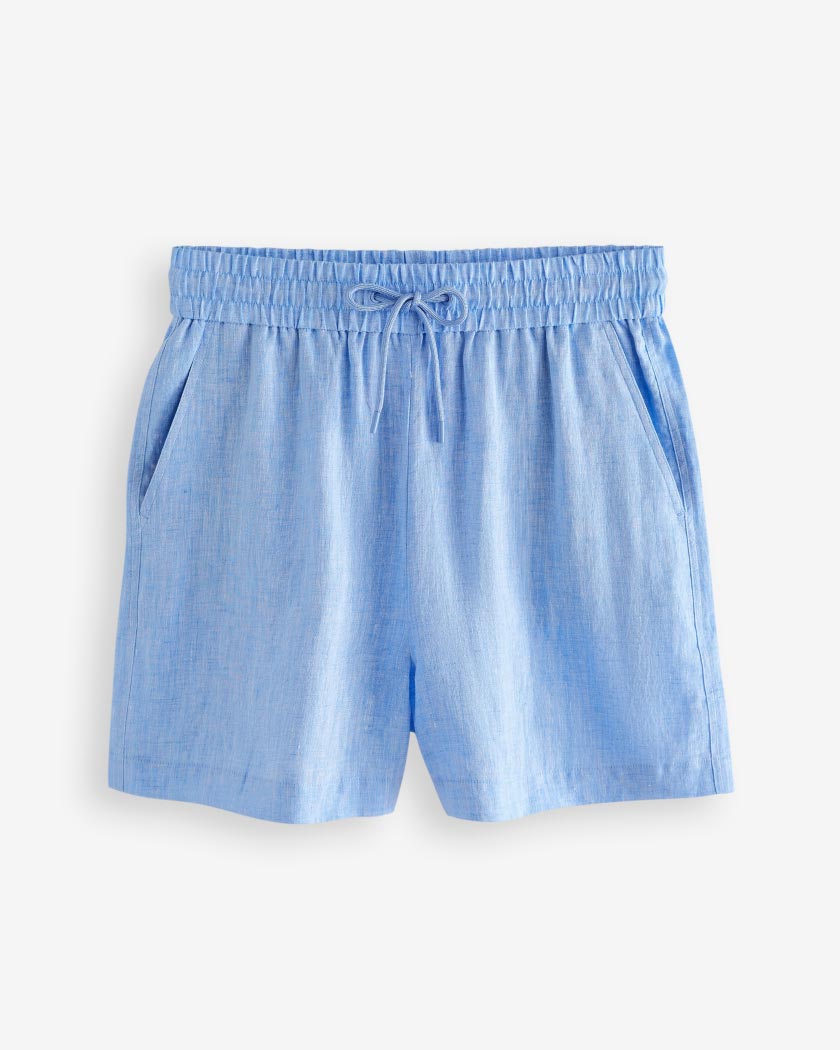 Women's 100% Linen Boy Shorts