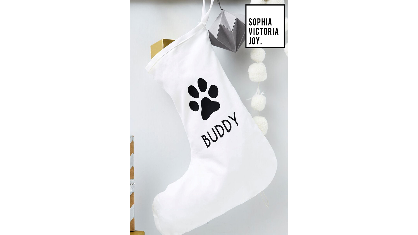 Personalised pet Christmas stocking 